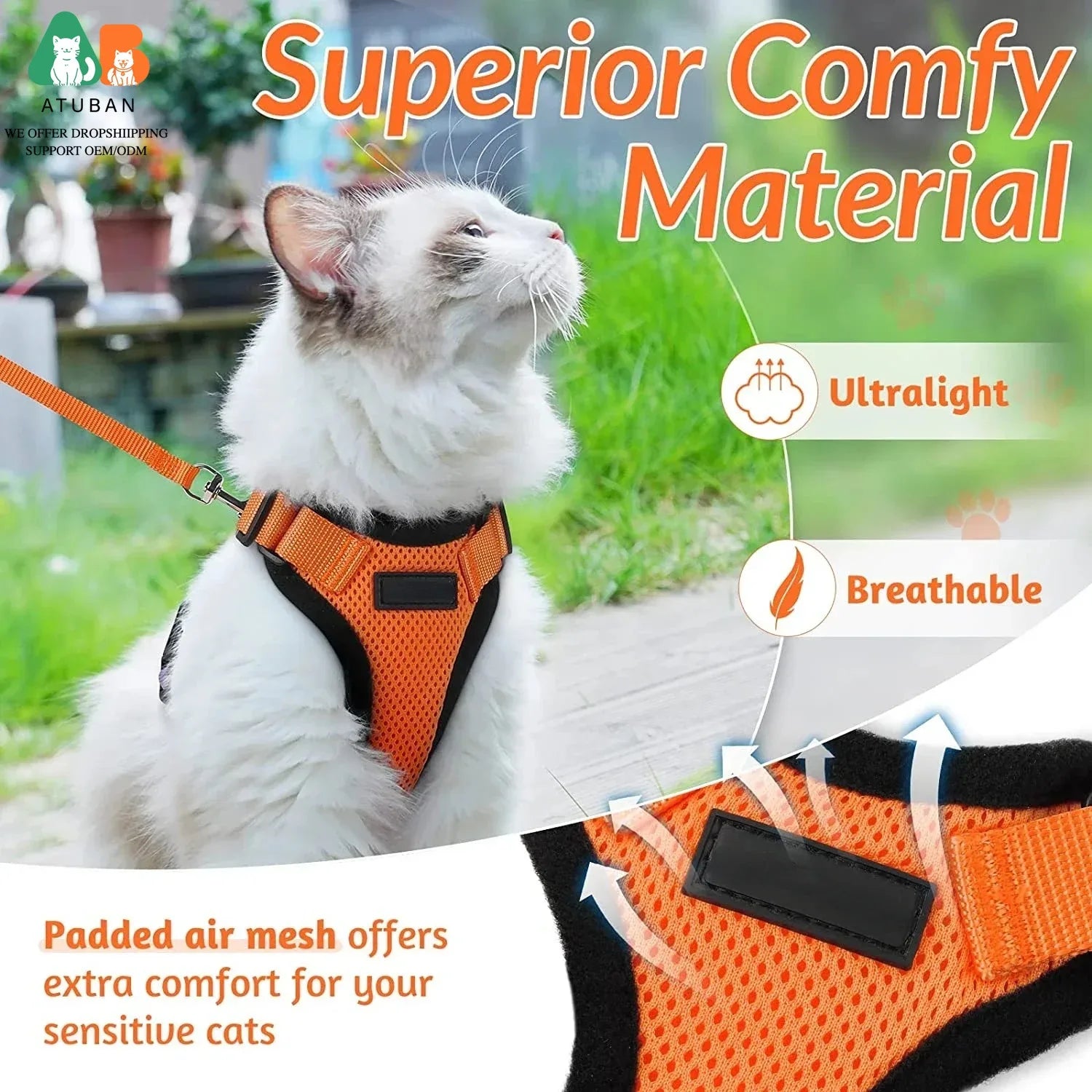 Escape-Proof Cat Harness & Leash Set