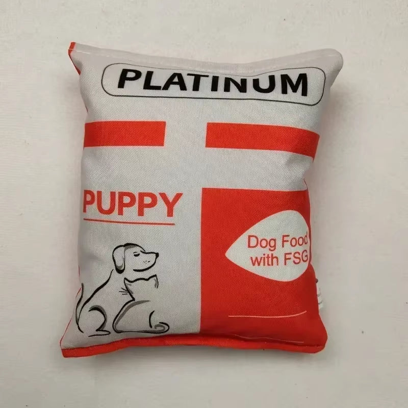 Funny Potato Chip Squeaky Dog Toys