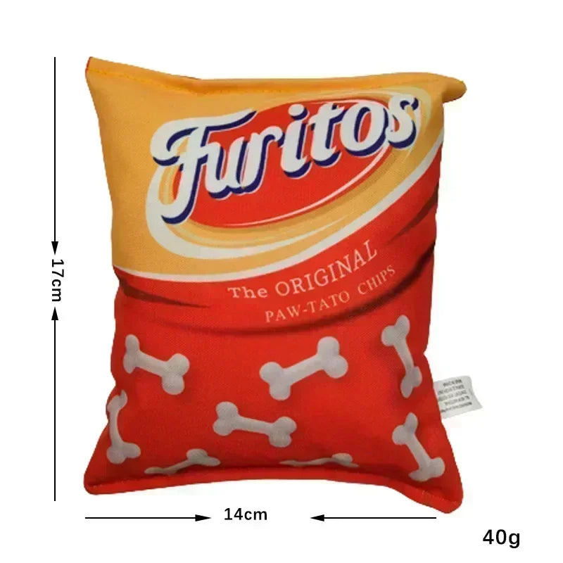 Funny Potato Chip Squeaky Dog Toys