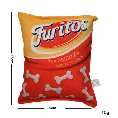 Funny Potato Chip Squeaky Dog Toys