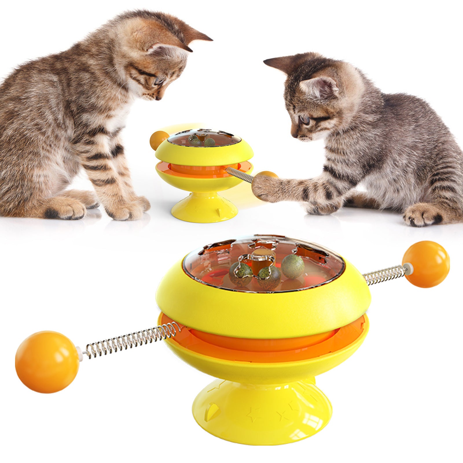 Rotating Catnip Interactive Cat Toy