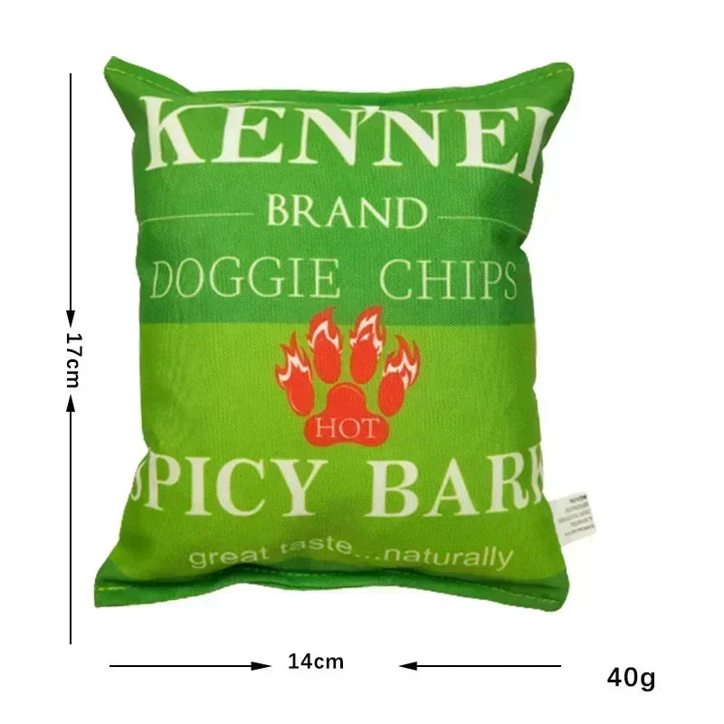 Funny Potato Chip Squeaky Dog Toys