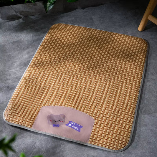 Pet Cool Mat for Spring and Summer - Breathable, Moisture-Proof, Universal Design for Dogs and Cats