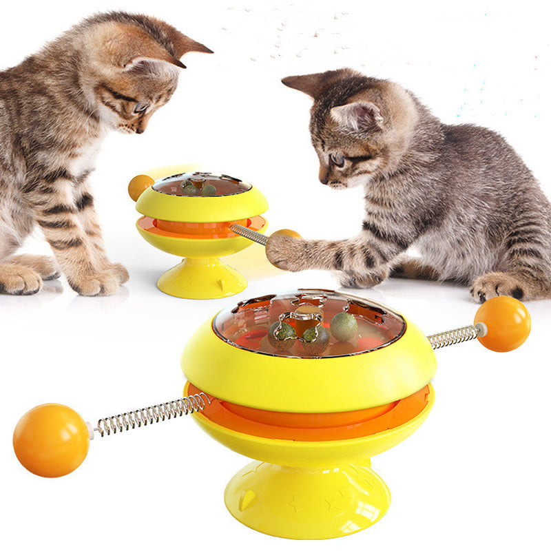 Rotating Catnip Interactive Cat Toy