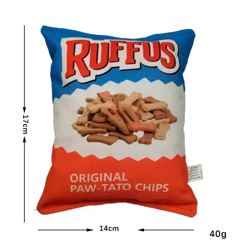 Funny Potato Chip Squeaky Dog Toys