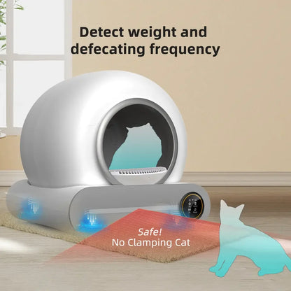 Smart Self-Cleaning Cat Litter Box with App Control