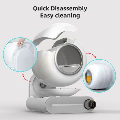 Smart Self-Cleaning Cat Litter Box with App Control