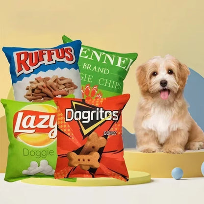 Funny Potato Chip Squeaky Dog Toys