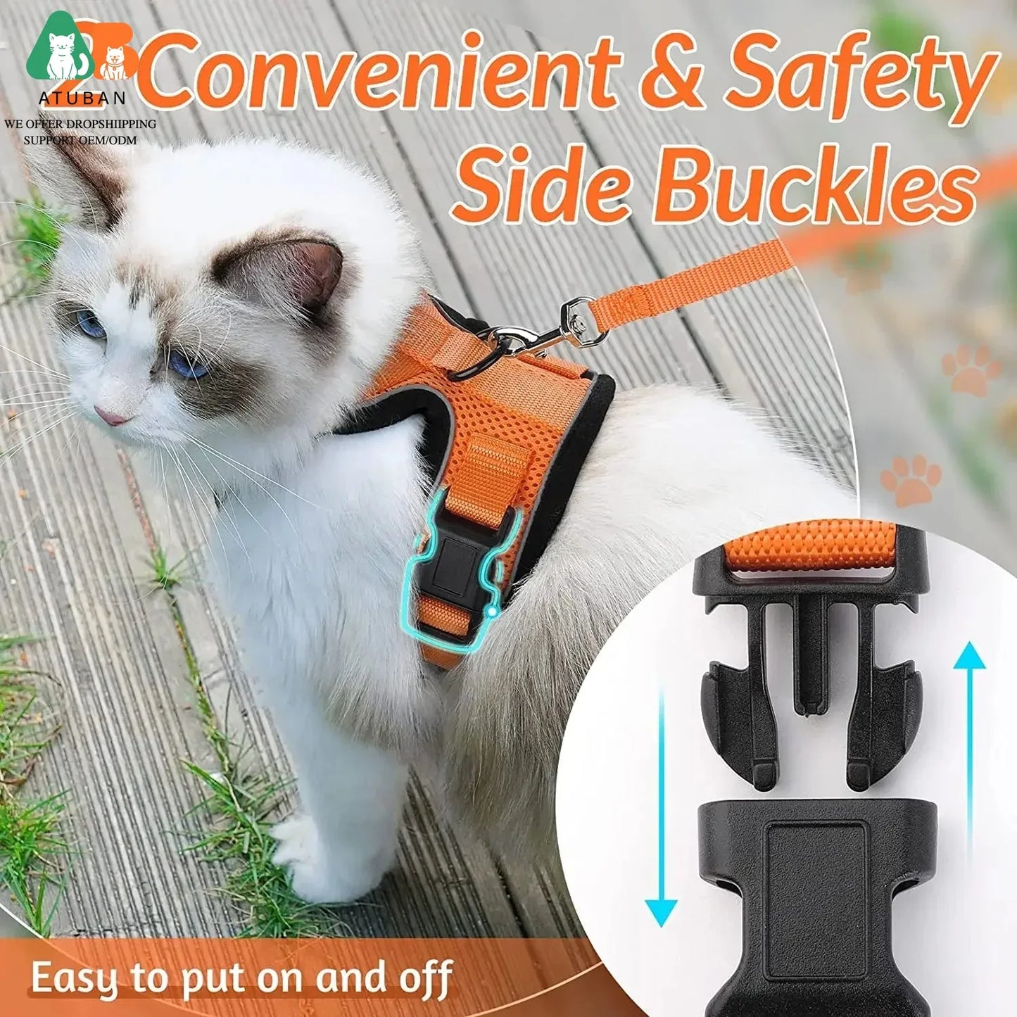 Escape-Proof Cat Harness & Leash Set