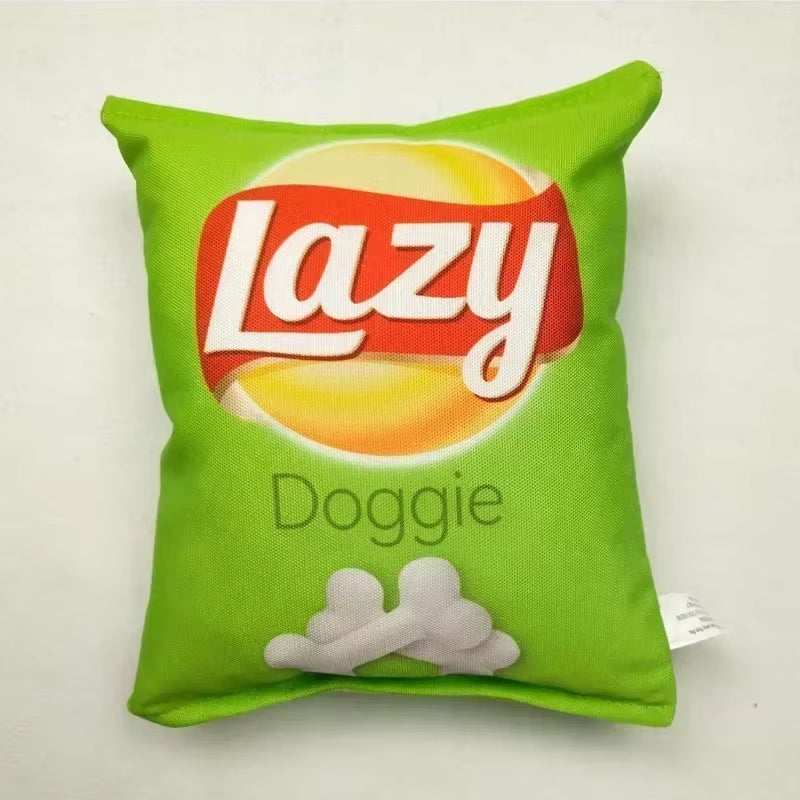Funny Potato Chip Squeaky Dog Toys