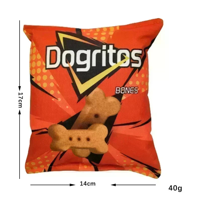 Funny Potato Chip Squeaky Dog Toys